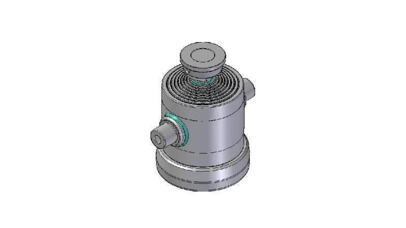 8030S -TELESCOPIC ZYLINDER STANDARD/BALL 8 STUFEN HUB 1830 DURCHMESSER 270