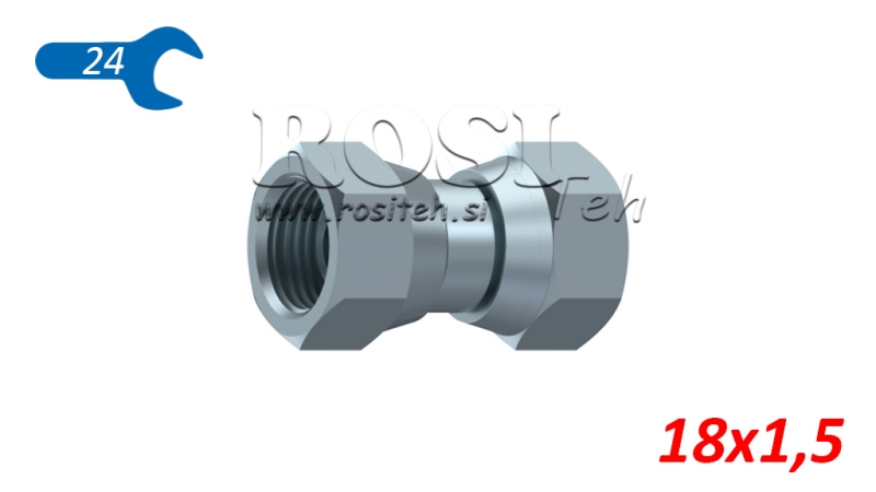 HYDRAULISCHE DREHENDE DOPPELMUTTER M18 x 1,5