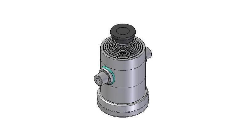9032S -TELESCOPIC ZYLINDER STANDARD/KUGEL 9 STUFEN HUB 2527 DURCHMESSER 270
