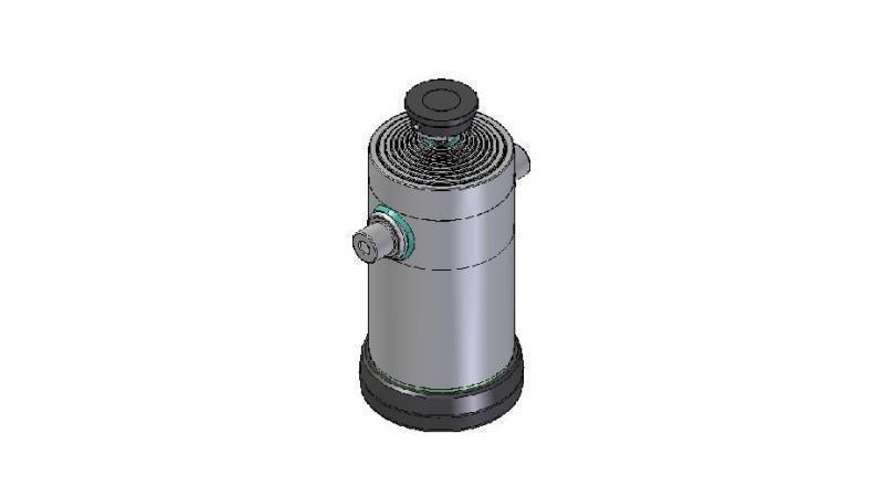 9057S -TELESCOPIC ZYLINDER STANDARD/KUGEL 9 STUFEN HUBLÄNGE 4162 DURCHMESSER 300