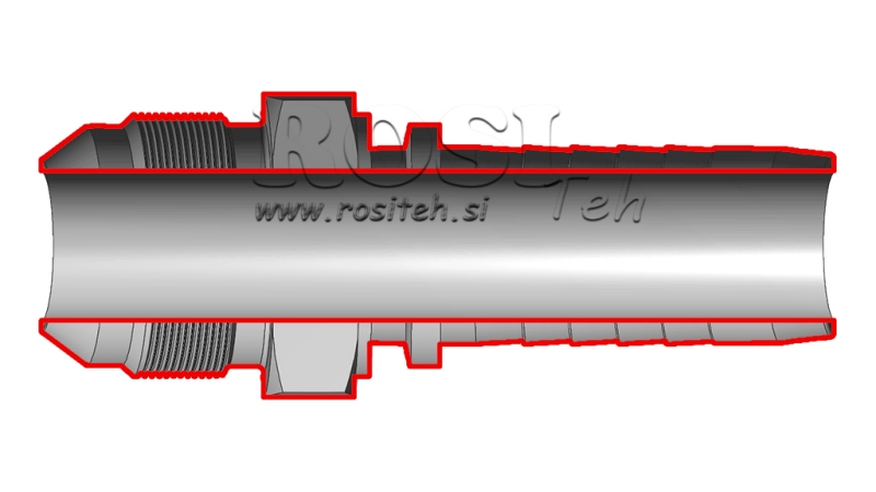 HYDRAULISCHER ANSCHLUSS AGJ JIC74° MÄNNLICH DN6-9/16
