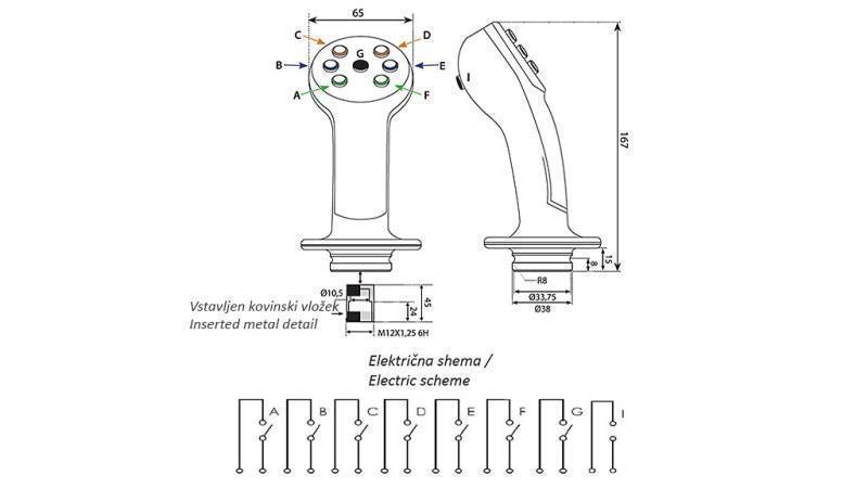 FERNBEDIENUNGS-JOYSTICK - 2 TASTEN