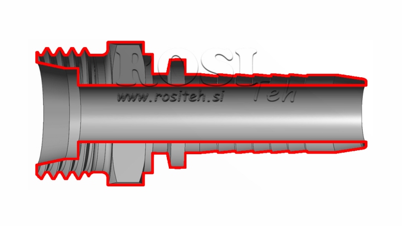 HIDRAVLIČNI PRIKLJUČEK CEL 15 L MOŠKI DN16-M22x1,5