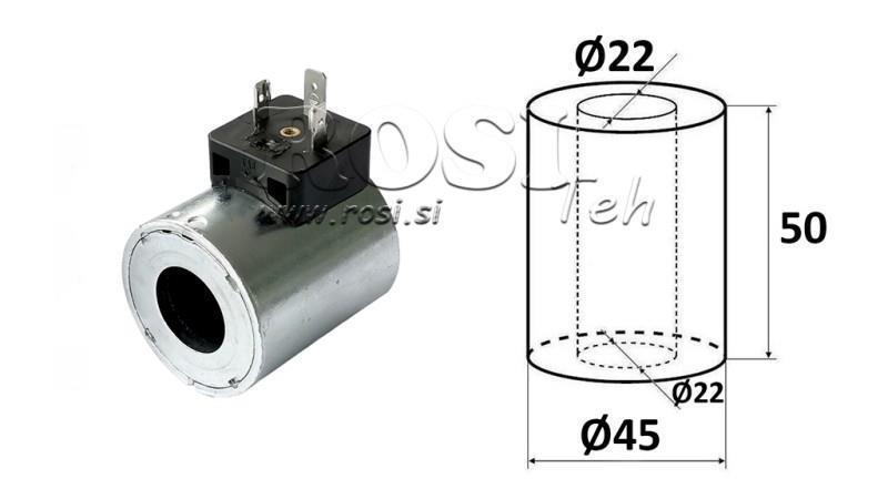 ELEKTROMAGNETISCHE SPULE 48V DC - DS3 - fi 22mm-50mm 29.5W