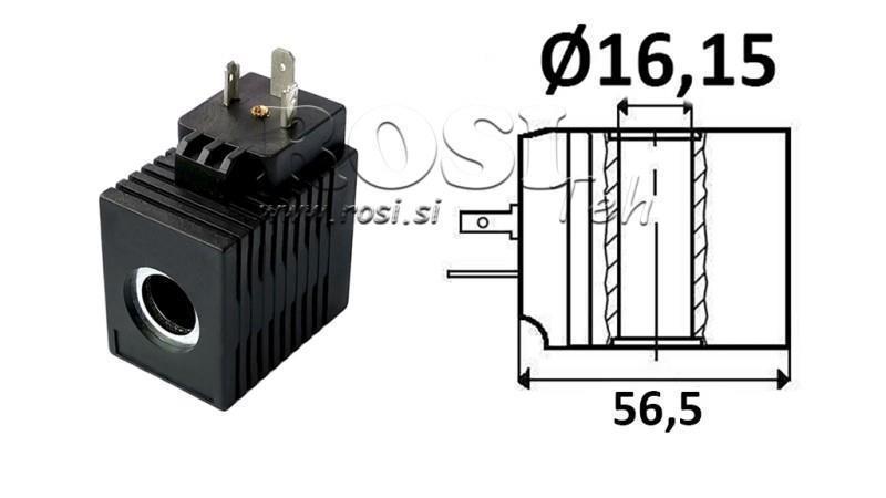 ELEKTROMAGNETISCHE SPULE 24V DC - CB12 - fi 16.15mm-52mm 16W