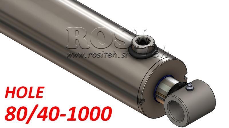 hydraulinen sylinteri reikä 80-40-1000