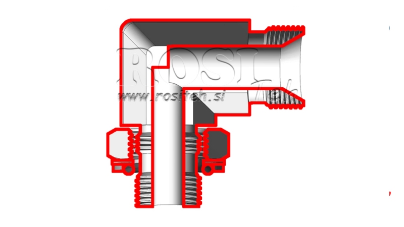 KNIE 90°MÄNNLICH - MÄNNLICH -ANPASSEND 1-1