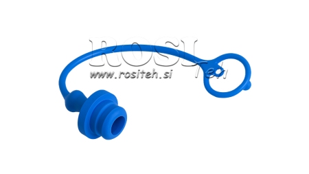 GUMMI SCHUTZDECKEL FÜR WEIBLICHE SCHNELLKUPPLUNG - BLAU