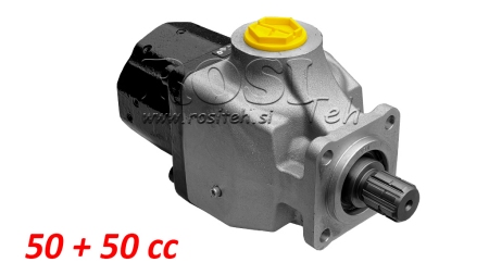 HYDRAULISCHE KOLBENPUMPE TANDEM 50+50cc
