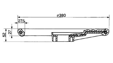 Lenkrad Durchmesser 380 - h 52