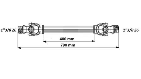 ECO CARDAN 790mm 35-60HP STANDARD - mitat