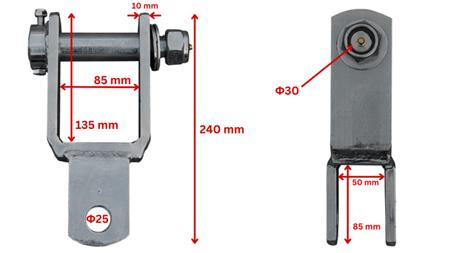 Halterung für hydraulischen Rotator