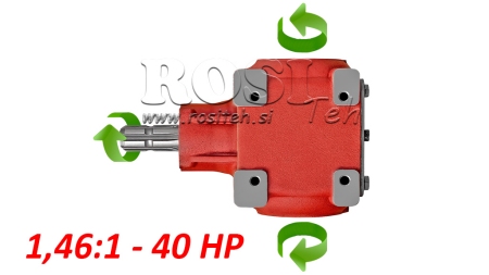 WINKELGETRIEBE TB-27J 1,46:1 (40PS-29,4kW)