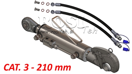 HYDRAULISCHER AUTOMATIK OBERLENKER - CAT. 3 - 80/40-210 (90 - 210 HP)(25,4)