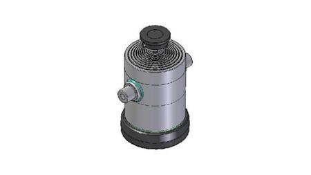 1055S -TELESCOPISCHER ZYLINDER STANDARD/KUGEL 10 STUFEN HEBUNG 3950 DURCHMESSER 300