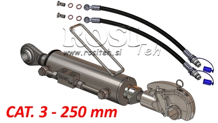 HYDRAULIKOBERLENKER MIT GEWINDEHAKEN - CAT. 3 - 80/40-250 (90 - 210 HP)(32,2)