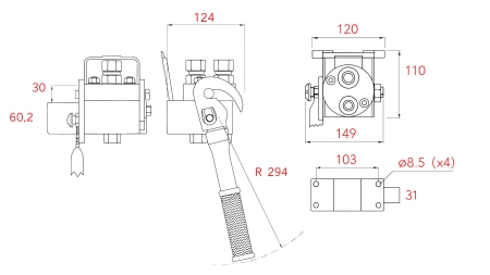 MULTI-FASTER KUPPLUNG 2wie BSP1/2 FIXER TEIL