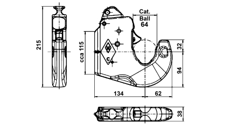 AUTOMATISCHER ANSCHWEIßHAKEN FÜR UNTERLENKER KAT.3 WALTERSCHEID