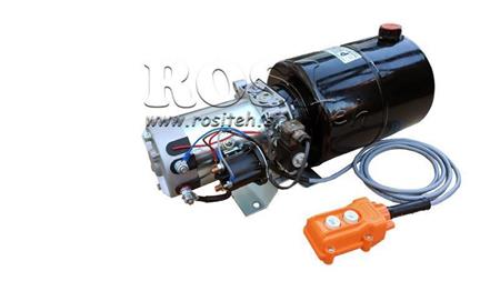MINI HYDRAULIKAGGREGAT 12V DC - 1.6kW = 2.1cc - 8 lit - einrichtungsbau (Metall)