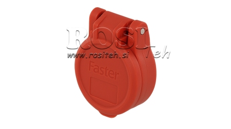 PVC SCHUTZDECKELL FÜR WEIBLICHE PUSH-PULL SCHNELLKUPPLUNG - ROT