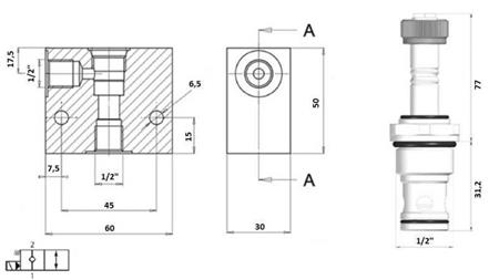 2-WEGE-VENTIL 1/2 (NC) 24V - 60lit