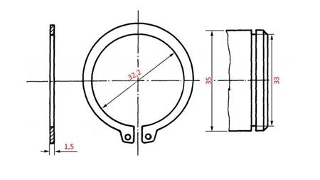 PESURI DIN 471 ALPA Z38x1.75