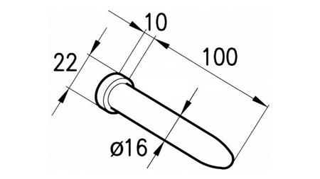 STIFT 16 mm FÜR ROMA KURS