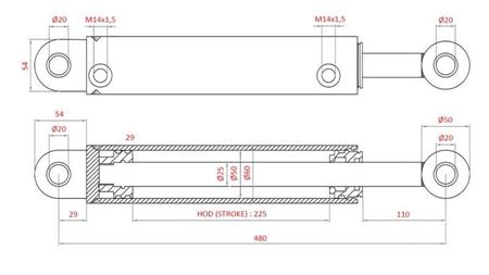 HYDRAULISCHER LENKZYLINDER FIAT-NEW HOLLAND OEM-5189893