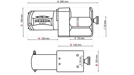 12 V ELEKTRISCHER WINSCH DWM 2000 ST - 907 kg
