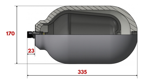 HYDROSPEICHER 3,8 LIT - BSP1/2''