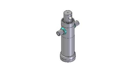 3021F -TELESKOPZYLINDER STANDARD/BOHRUNG 2 STUFEN HUB 495 DURCHMESSER 95