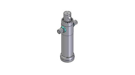 3022F -TELESKOPZYLINDER STANDARD/BOHRUNG 2 STUFEN HUB 595 DURCHMESSER 95