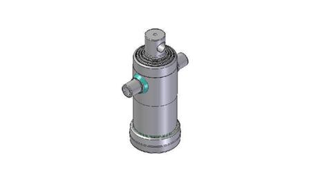 3042F -TELESKOPZYLINDER STANDARD/LOCH 4 STUFEN HUB 830 FI 124