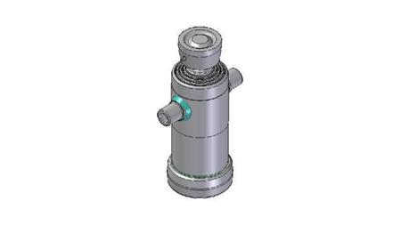 3042S - TELESCOPIC CYLINDER STANDARD/BALL 4 STAGES STROKE 830 DIAMETER 124
