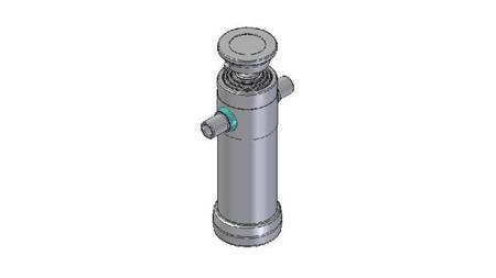 3064S -TELESKOPZYLINDER STANDARD/KUGEL 4 STUFEN HUB 910 DURCHMESSER 112