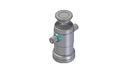 3091S -TELESKOPZYLINDER STANDARD/KUGEL 5 STUFEN HUB 840 DURCHMESSER 124