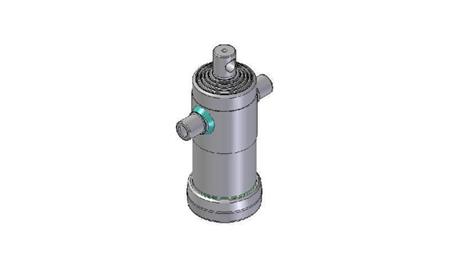 3093F -TELESKOPZYLINDER STANDARD/LOCH 5 STUFEN HUB 1190 FI 124