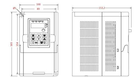 FREQUENZUMWANDLER-INVERSER 1Phase 2.2kW GD10-2R2G-S2-B