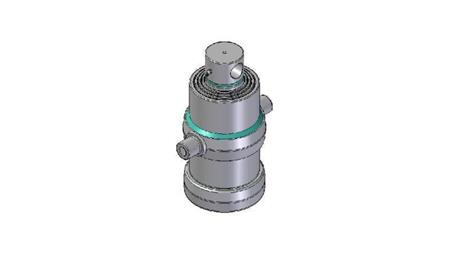 4081F -TELESCOPIC ZYLINDER STANDARD/LOCH 4 STUFEN HUB 1190 DURCHMESSER 190