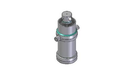 4082F -TELESCOPIC ZYLINDER STANDARD/LOCH 4 STUFEN HUB 1470 DURCHMESSER 190