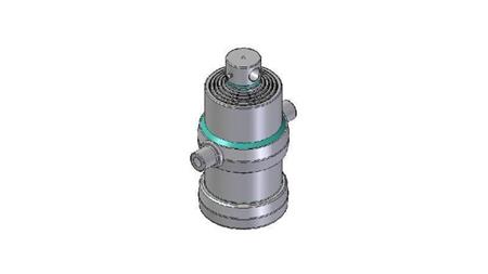 5005F -TELESKOPZYLINDER STANDARD/LOCH 5 STUFEN HUB 1275 FI 190