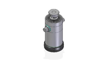 6091S -TELESCOPIC ZYLINDER STANDARD/KUGEL 6 STUFEN HUBLÄNGE 3700 DURCHMESSER 300