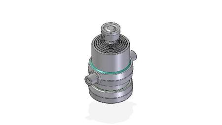 7016S -TELESCOPIC CYLINDER STANDARD/BALL 7 STUFEN HUB 1345 DURCHMESSER 190