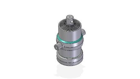 7017F -TELESKOPZYLINDER STANDARD/LOCH 7 STUFEN HUB 1695 FI 190
