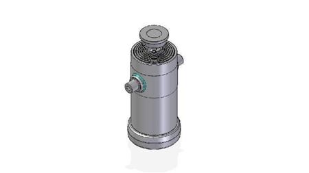 7035S -TELESCOPIC CYLINDER STANDARD/BALL 7 STUFEN HUB 2832 DURCHMESSER 240
