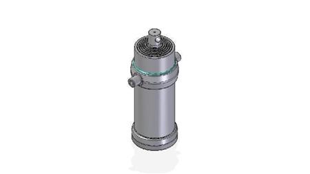 7055F -TELESCOPIC ZYLINDER STANDARD/LOCH 7 STUFEN HUB 3395 DURCHMESSER 215