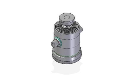 7082S -TELESCOPIC ZYLINDER STANDARD/KUGEL 7 STUFEN HUBLÄNGE 1837 DURCHMESSER 300
