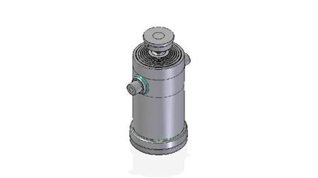 7087S -TELESCOPIC ZYLINDER STANDARD/KUGEL 7 STUFEN HUBLÄNGE 3167 DURCHMESSER 300