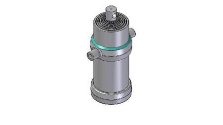 8007F -TELESKOPZYLINDER STANDARD/LOCH 8 STUFEN HUB 2980 FI 190