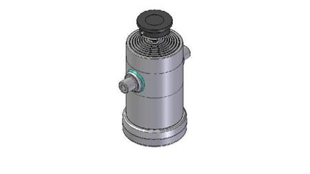 8014S -TELESCOPIC CYLINDER STANDARD/BALL 8 STUFEN HUB 2855 DURCHMESSER 240